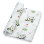 Muslin Swaddle Blanket (Golf A Round)