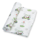 Muslin Swaddle Blanket (Golf A Round)