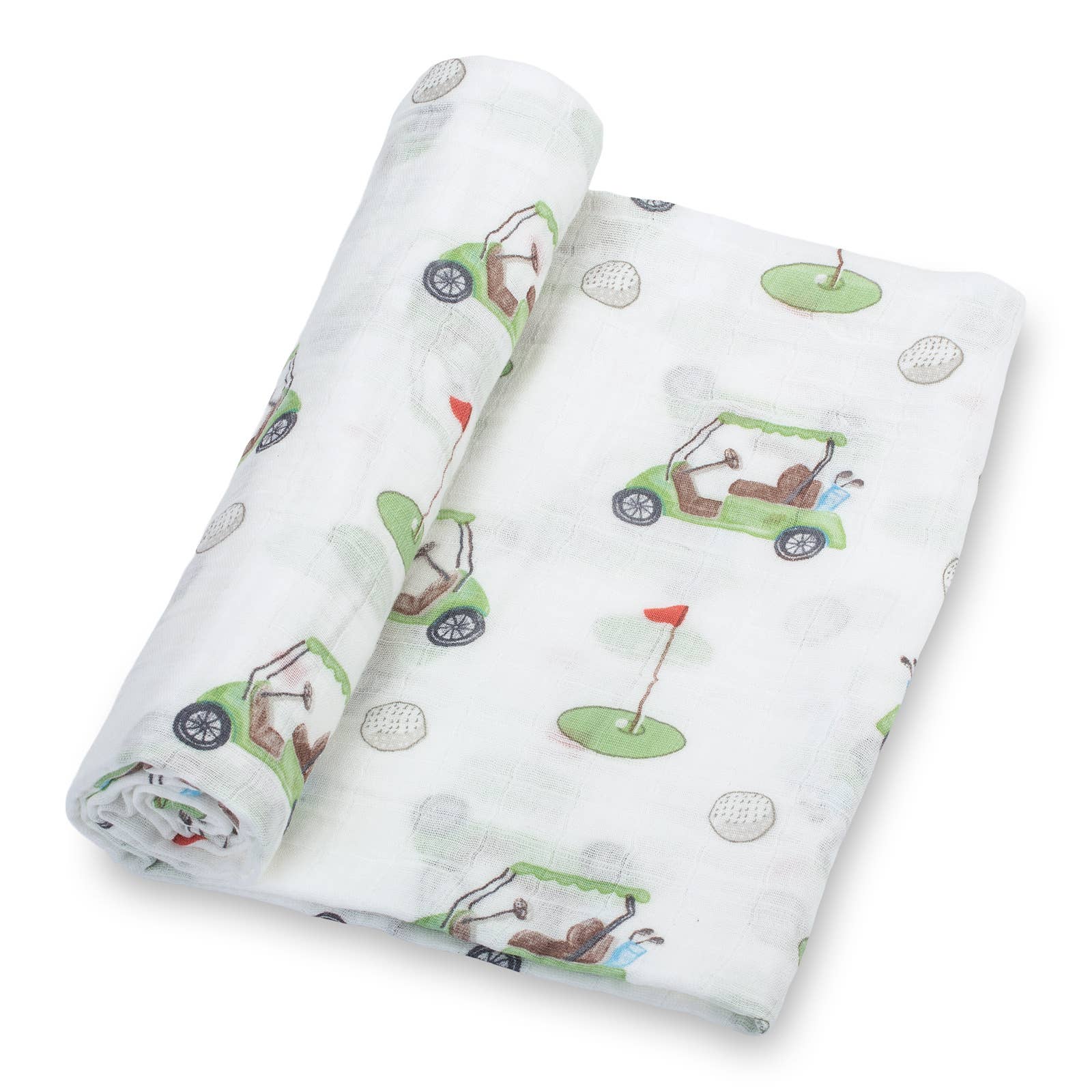 Muslin Swaddle Blanket (Golf A Round)
