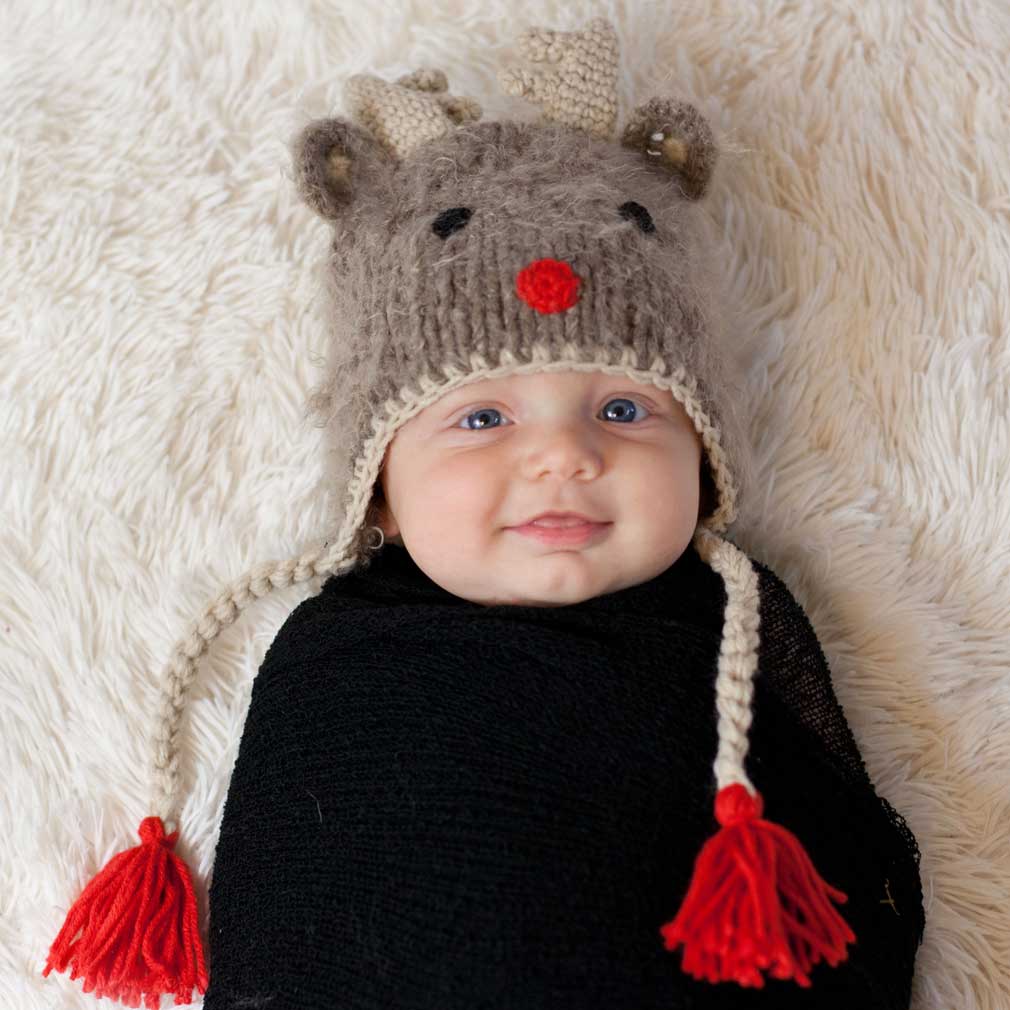 Rudolph Knit Beanie (Reindeer)
