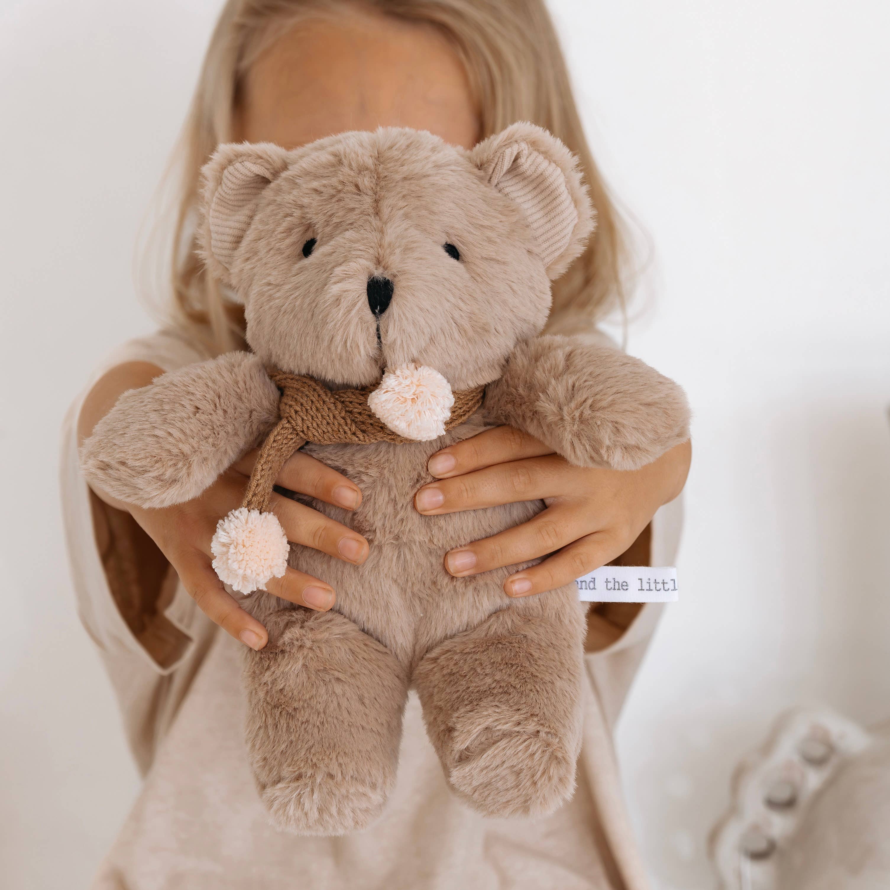 Prudence Bear with Pom Poms (Caramel)