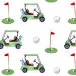 Muslin Swaddle Blanket (Golf A Round)