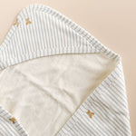 Hooded Towel (Teddy Bear Stripe)