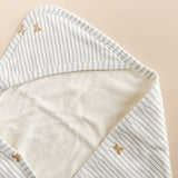 Hooded Towel (Teddy Bear Stripe)