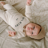 Rib Cuff Leggings (Oat)