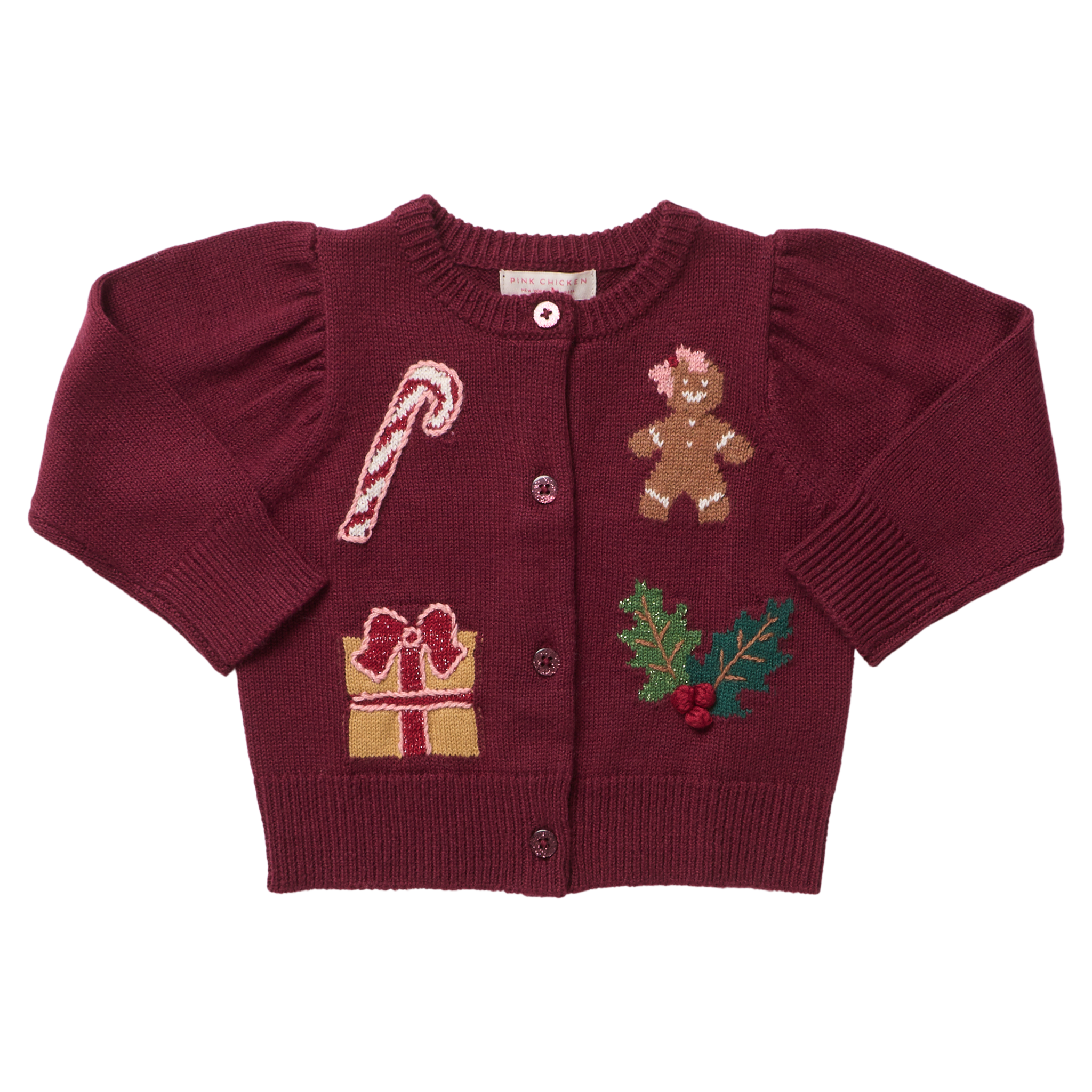 Baby Girls Constance Sweater (Holiday Patches)