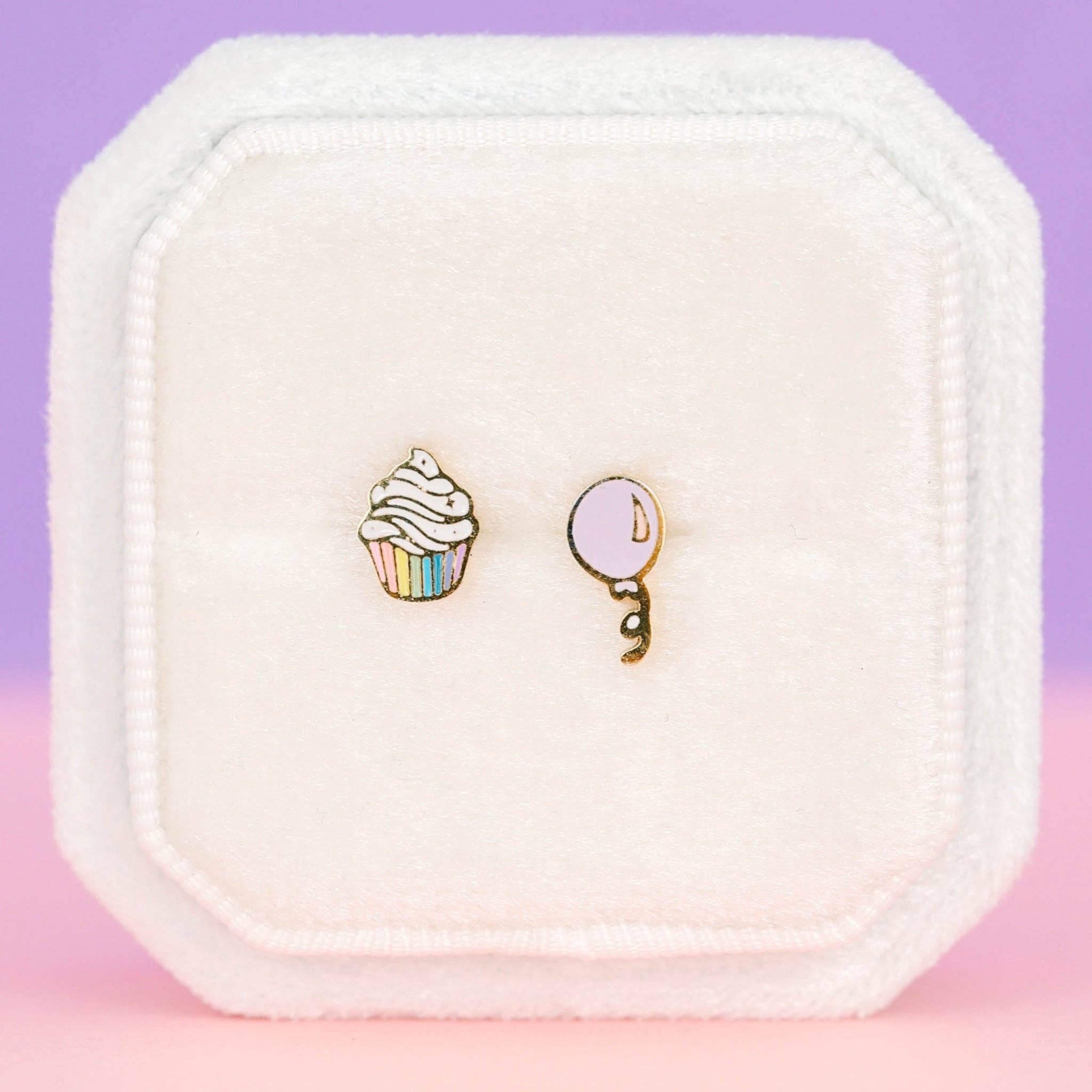 Birthday Party Earrings (Flatback/Screw)