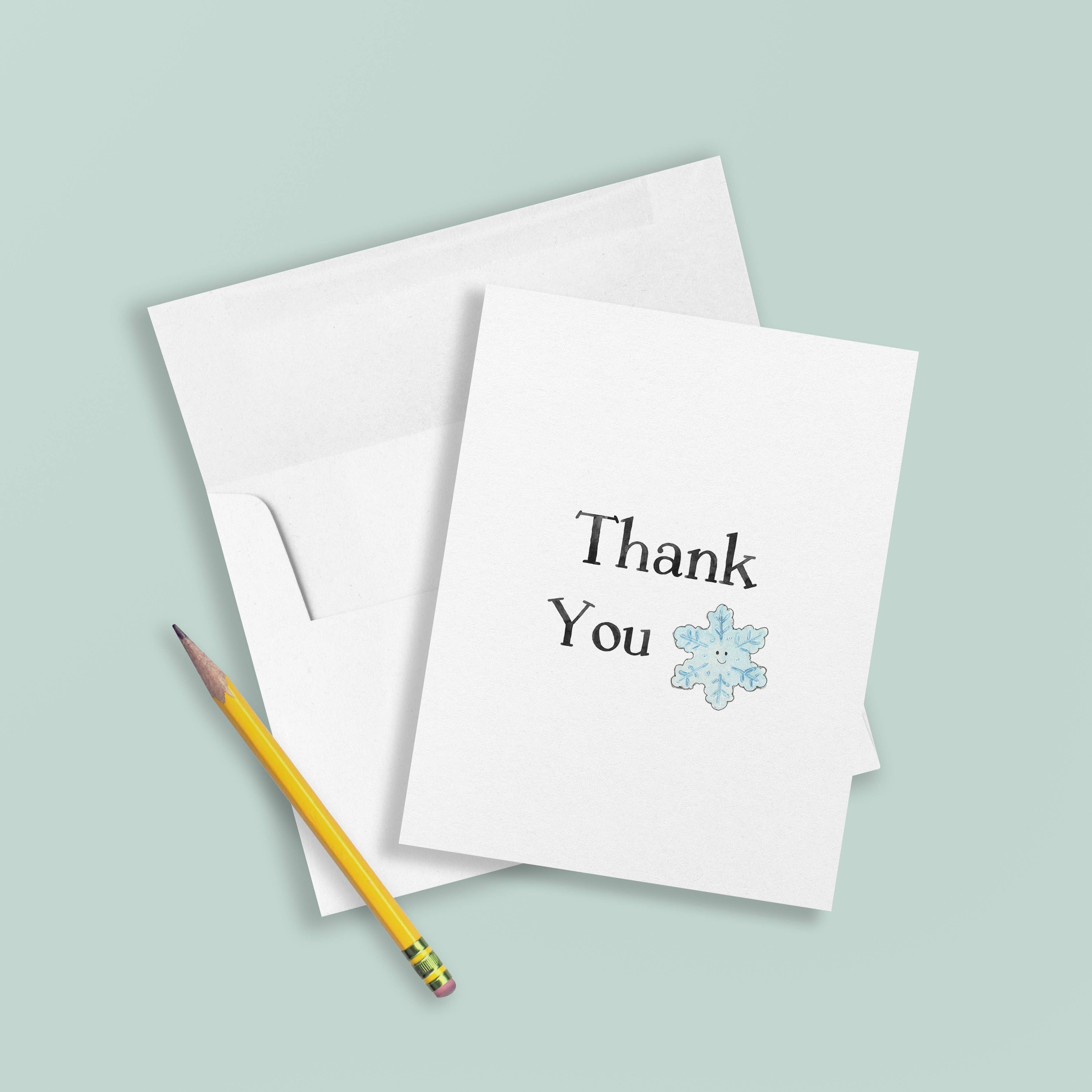Kids Stationery Box Set - Fill in Winter Theme Thank Yous