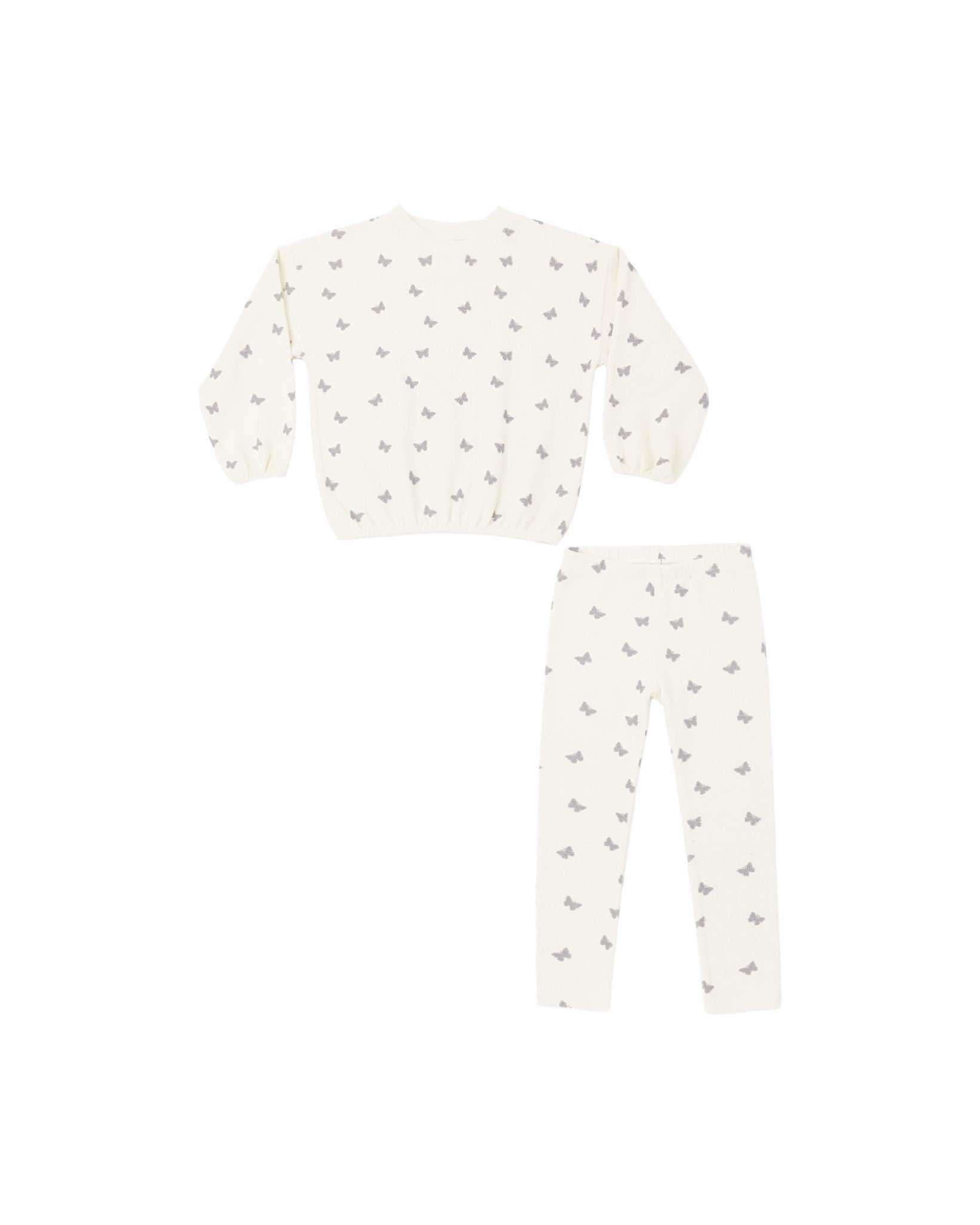 Spongey Knit Set Butterfly Ditsy