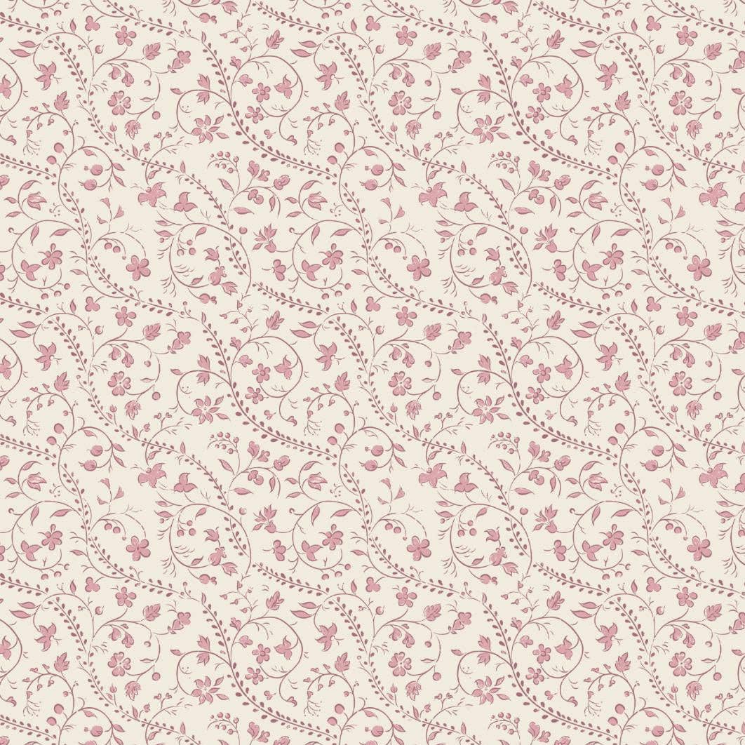 Heirloom Vine Muslin Blanket (Mauve)