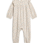 Jine Ruffle Sleeve Romper (Pamela Floral/Mist Navy)