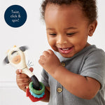 Itzy Spinner Rattle (Cow)