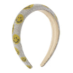 Rhinestone Happy Face Headband