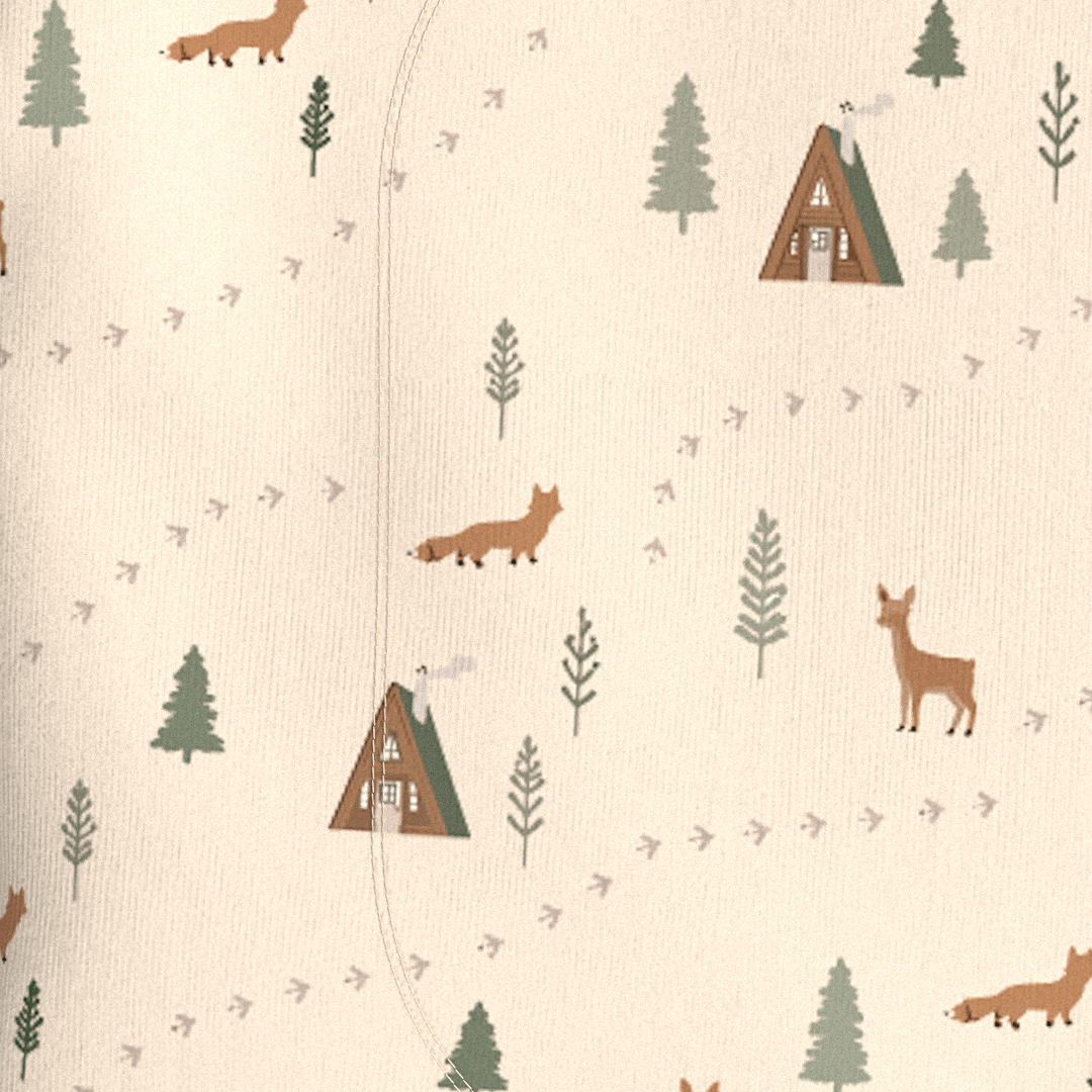 Footie & Wrap Top Baby Set (Forest Friends)