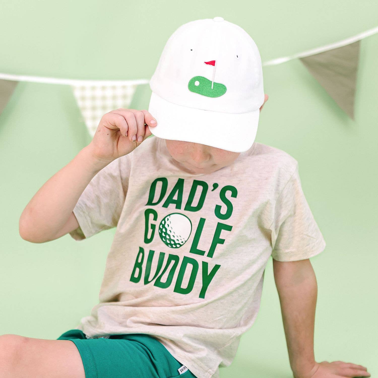 Golf Tee Front Flag Patch Baseball Hat