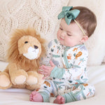 Convertible Zip Romper (Safari Snuggles)