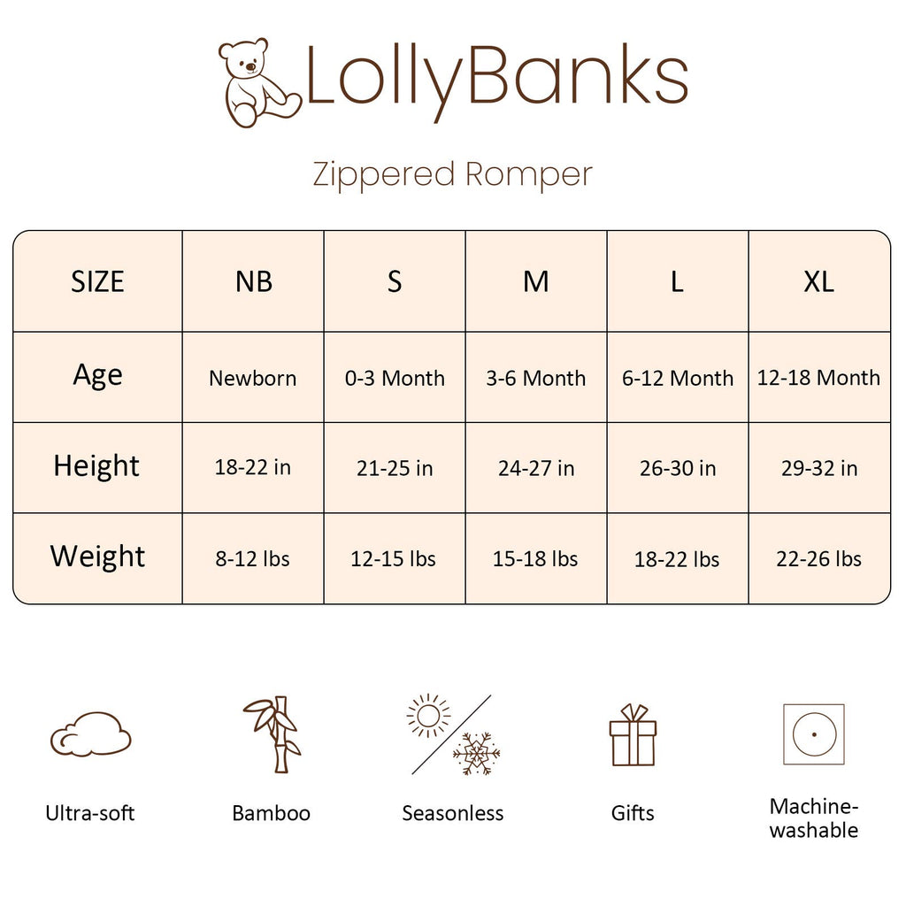 Convertible Zipper Romper (Teddy Bear)