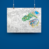 Giant Coloring Poster (Soccer)