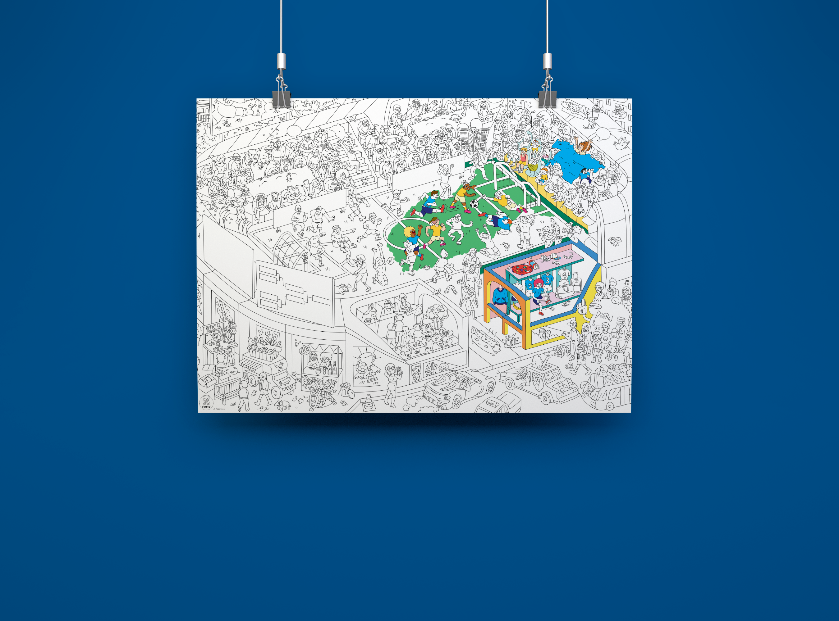 Giant Coloring Poster (Soccer)