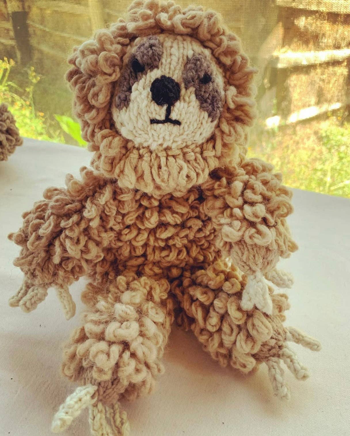 Wool Knit Buddy (Sam the Sloth)
