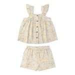 Organic Flutter Top & Shorts Set (Bloomfield)