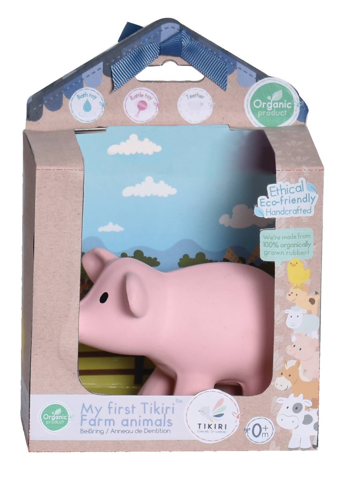 Teether Rattle (Pig)