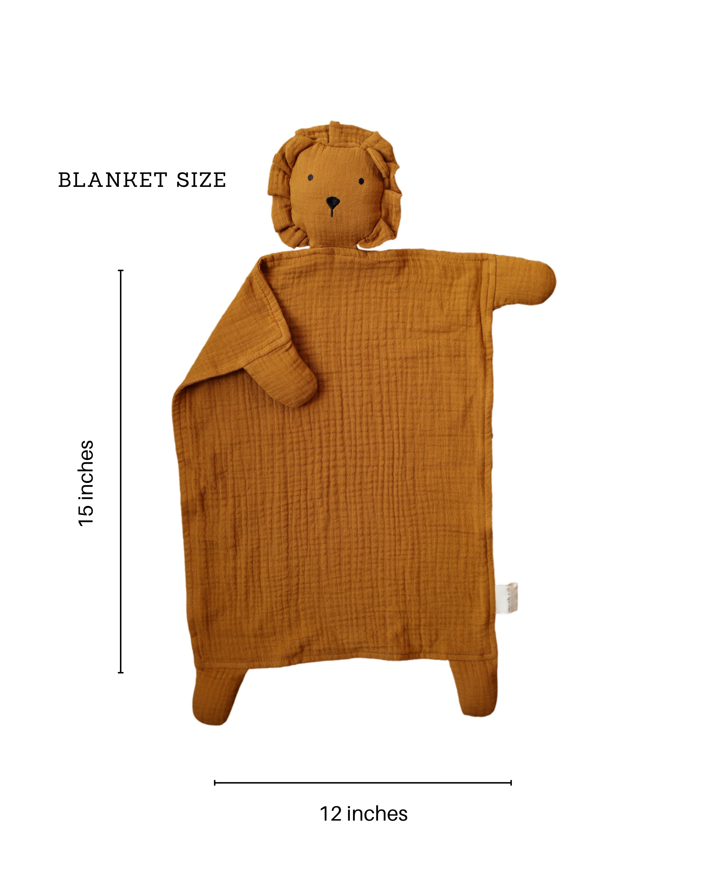 Lion Lovey Blanket (Toffee)