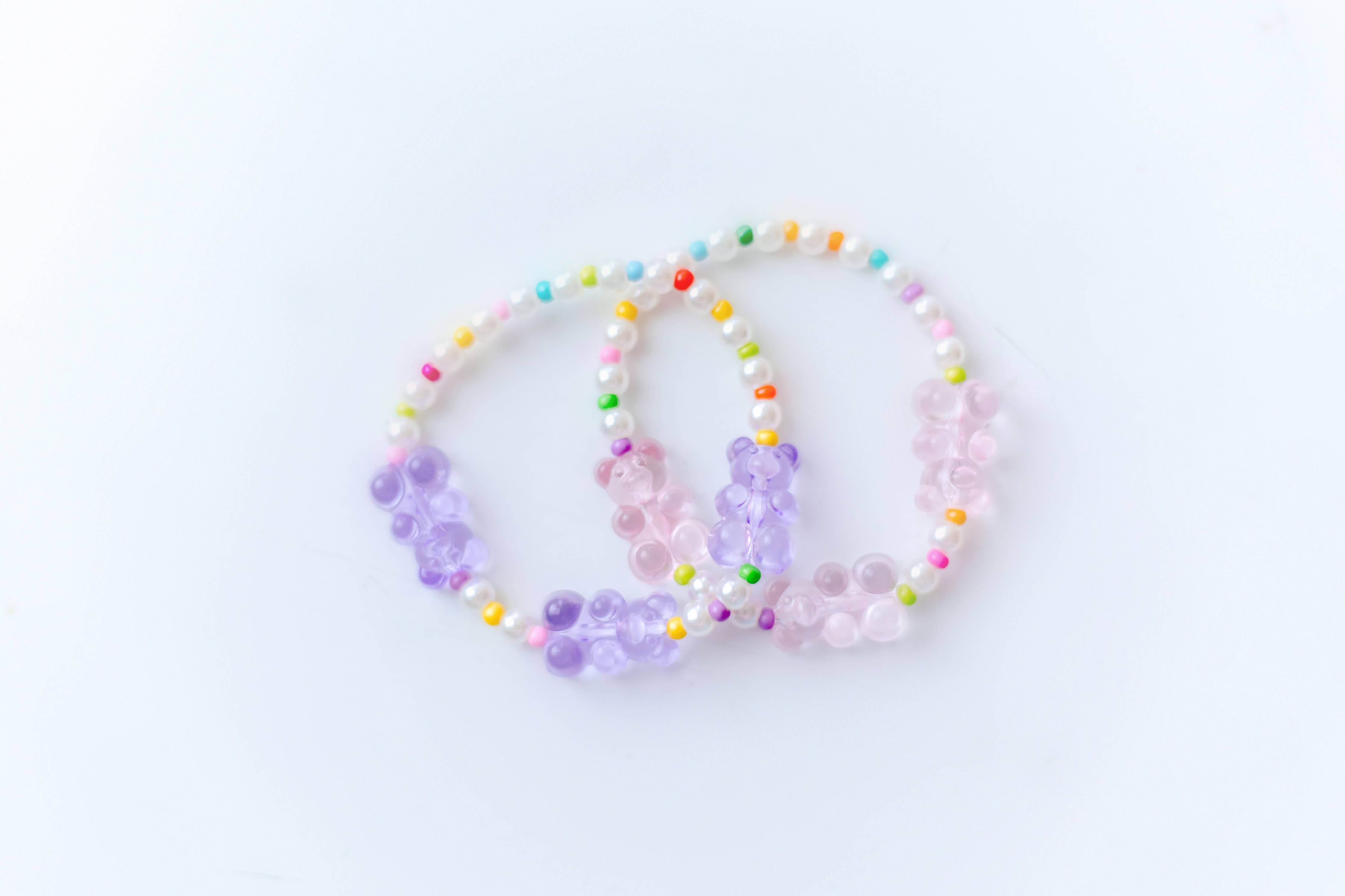 Gummy Bear Stretch Bracelet (Pink)