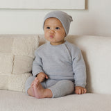 Baby Bear Beanie (Heathered Dusty Blue)