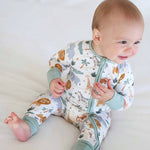 Convertible Zip Romper (Safari Snuggles)