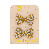 Mini Butterfly Hair Clips (Liberty Feather Meadow)