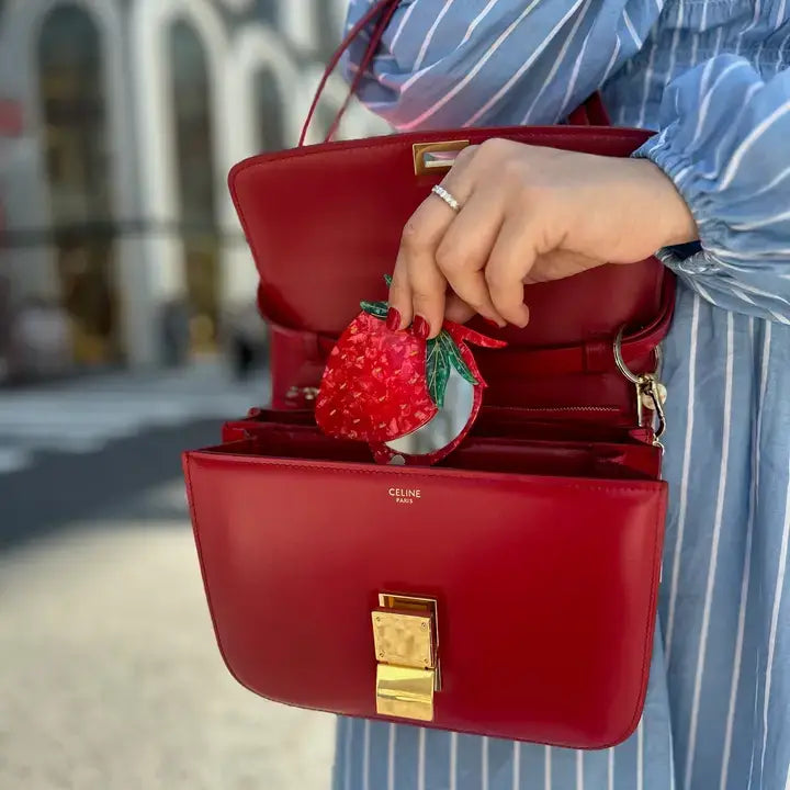 Compact Mirror (Strawberry)