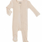 Zipper Footie (Oatmeal)