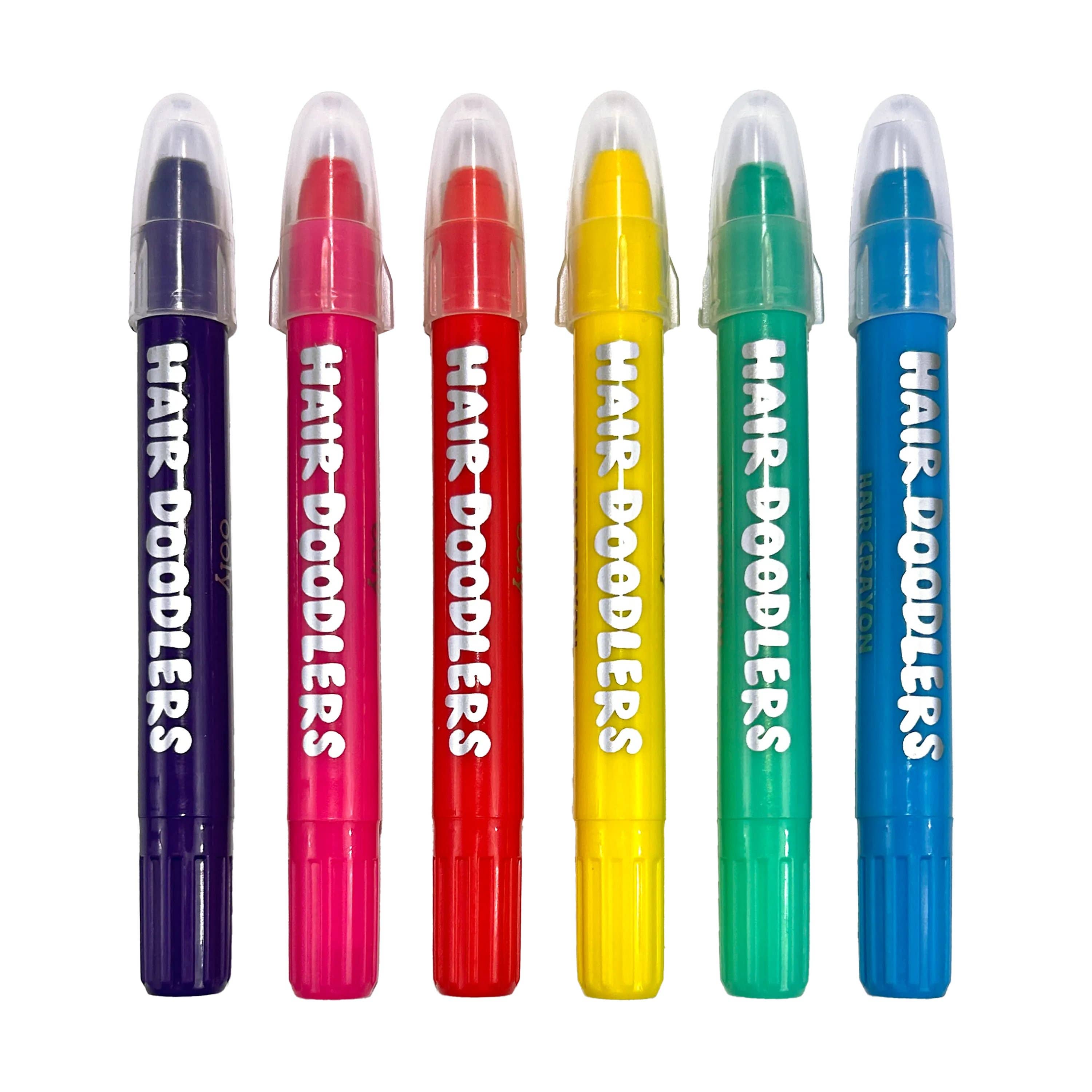 Hair Doodlers Hair Crayons (Set of 6 Colors)