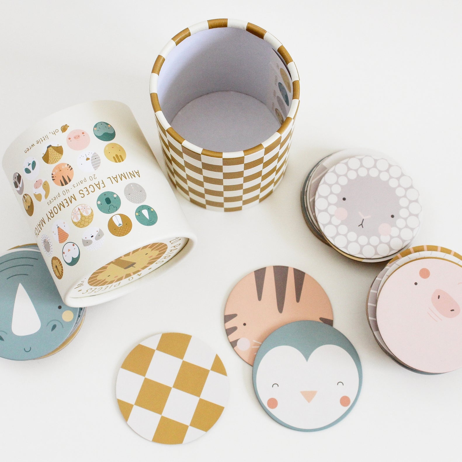 Animal Faces Memory Match