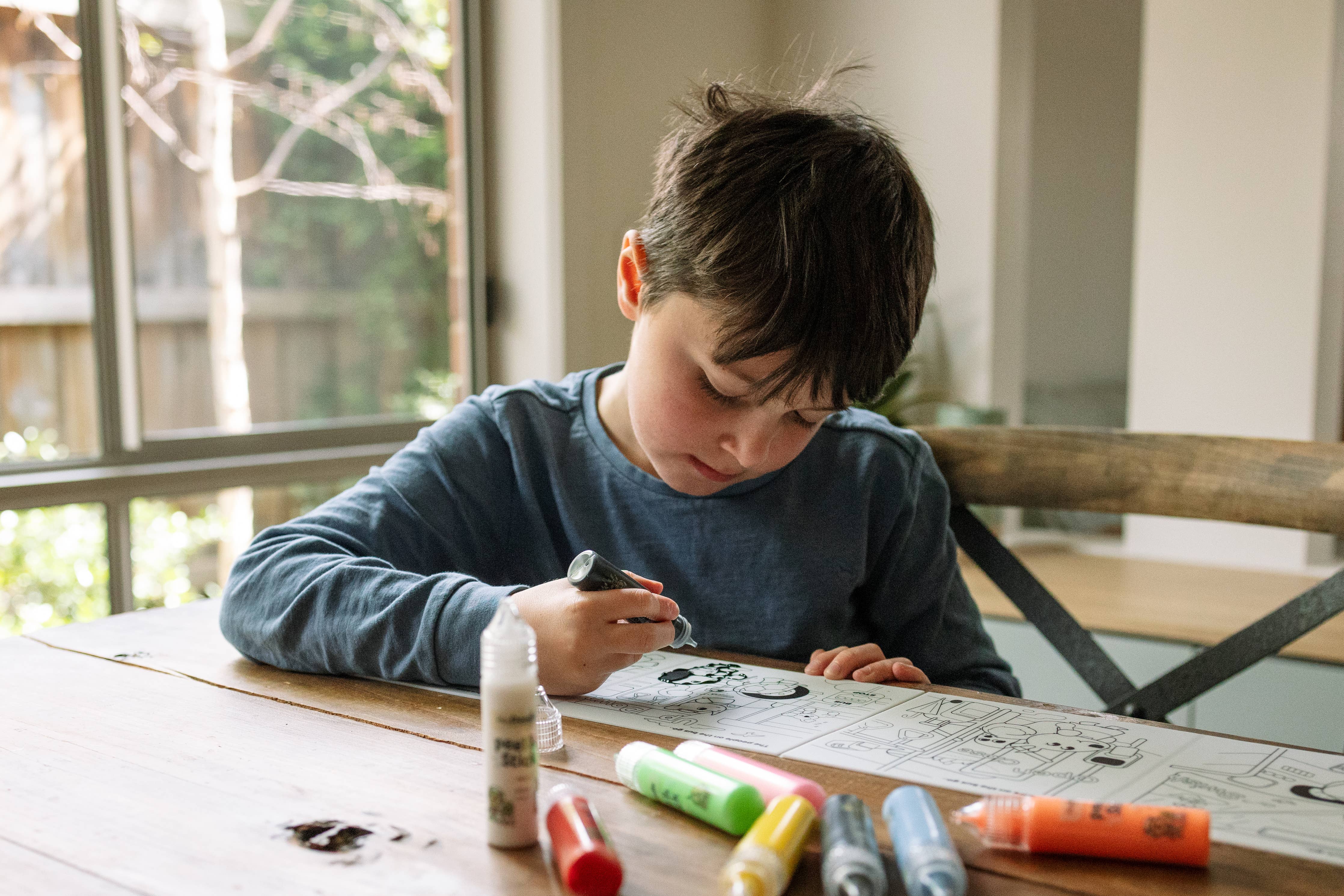 Peel & Stick Solid Paint Set for Window Art