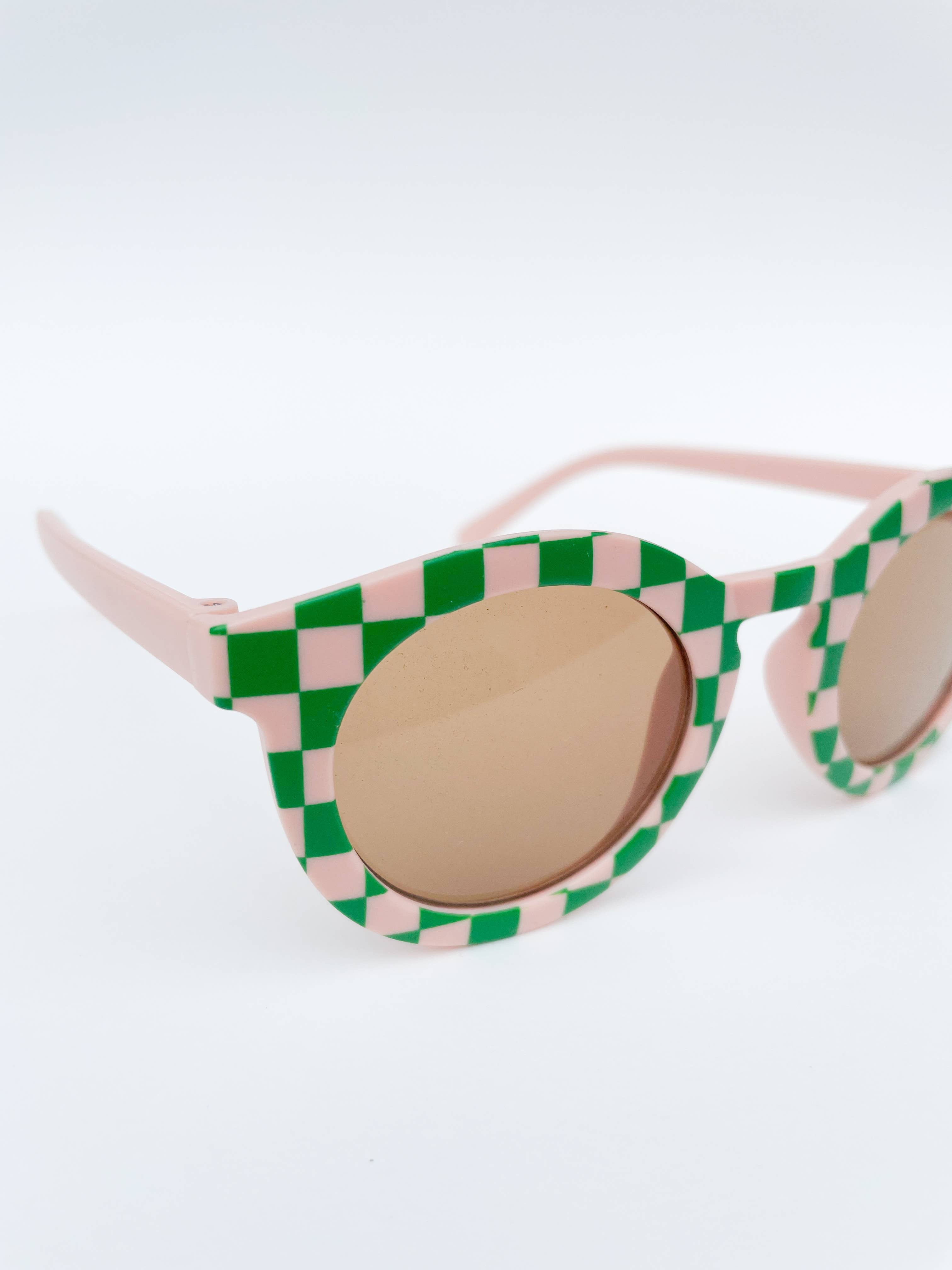Check Me Out Sunglasses (Blush & Green)