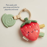 Plush + Teether (Strawberry)