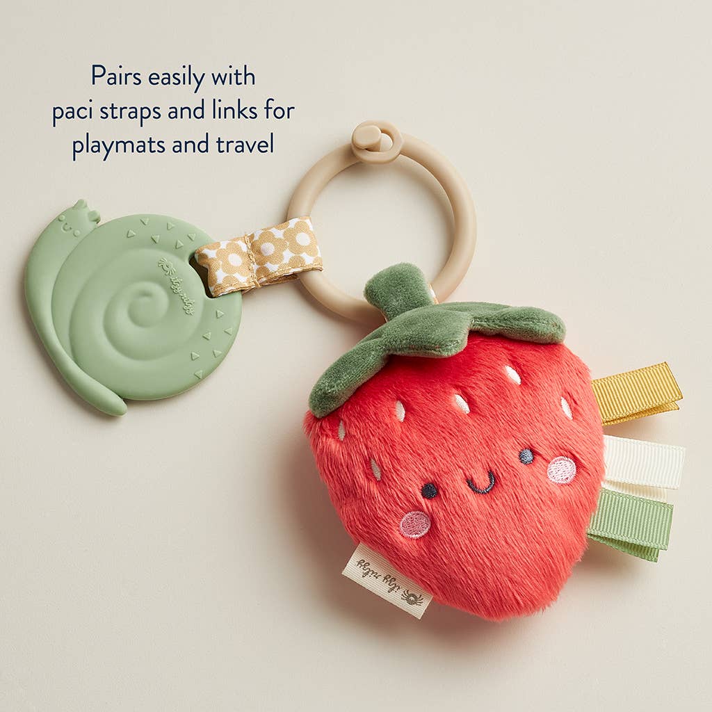 Plush + Teether (Strawberry)
