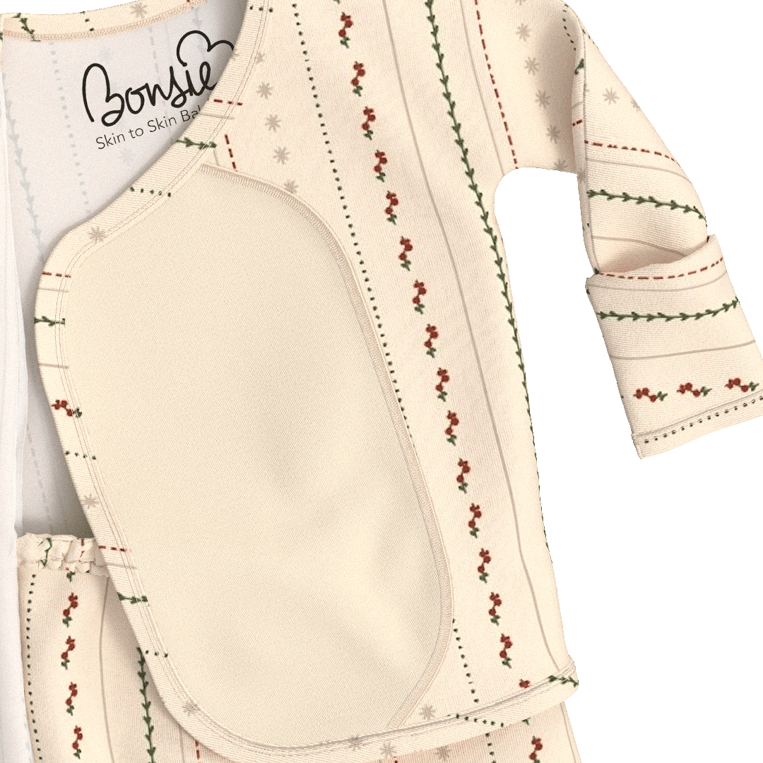 Footie & Wrap Top Baby Set (Mistletoe)