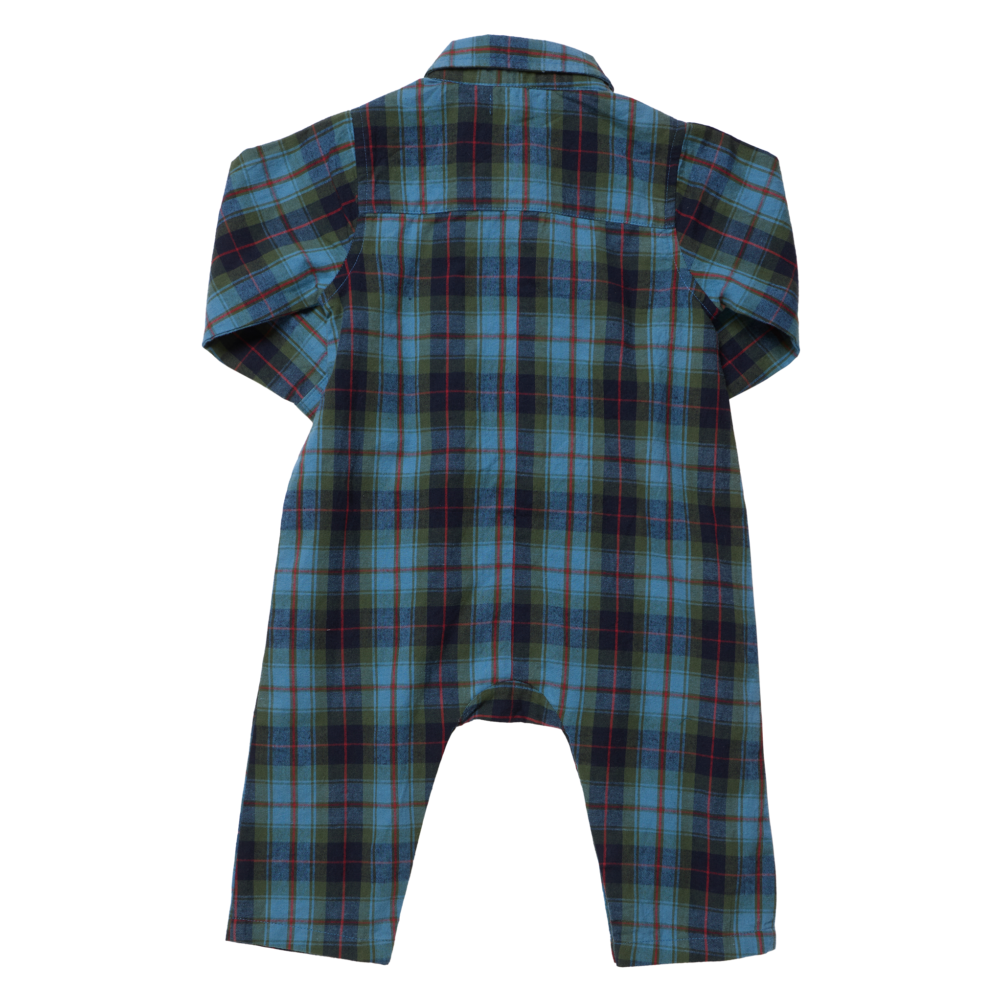 Baby Boys Easton Jumper (Blue Tartan)