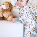 Convertible Zip Romper (Safari Snuggles)