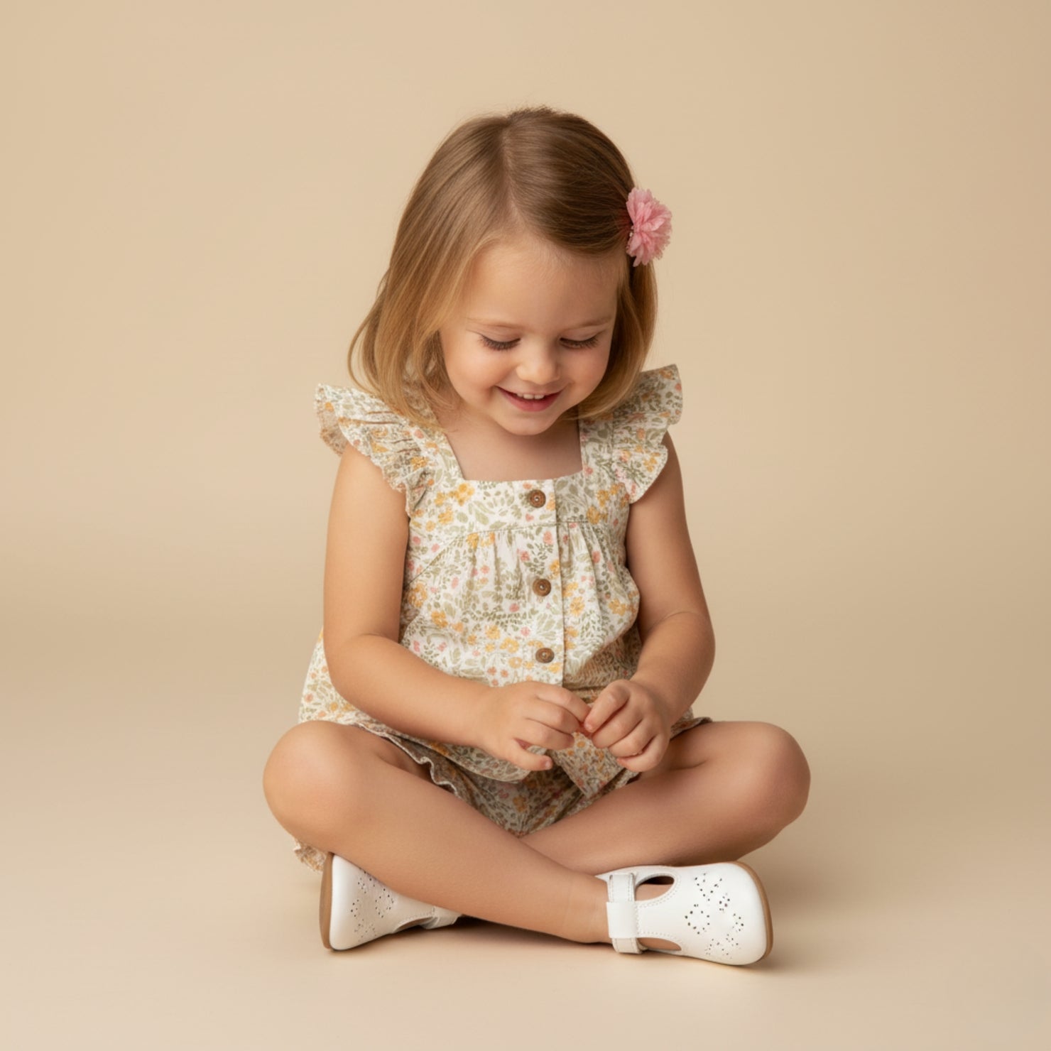 Organic Flutter Top & Shorts Set (Bloomfield)