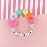 Lil Sis Silicone Heart Bracelet