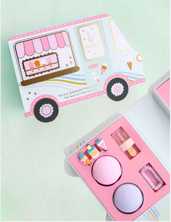 Bath Balm & Accessory Set (Ice Cream Truck)