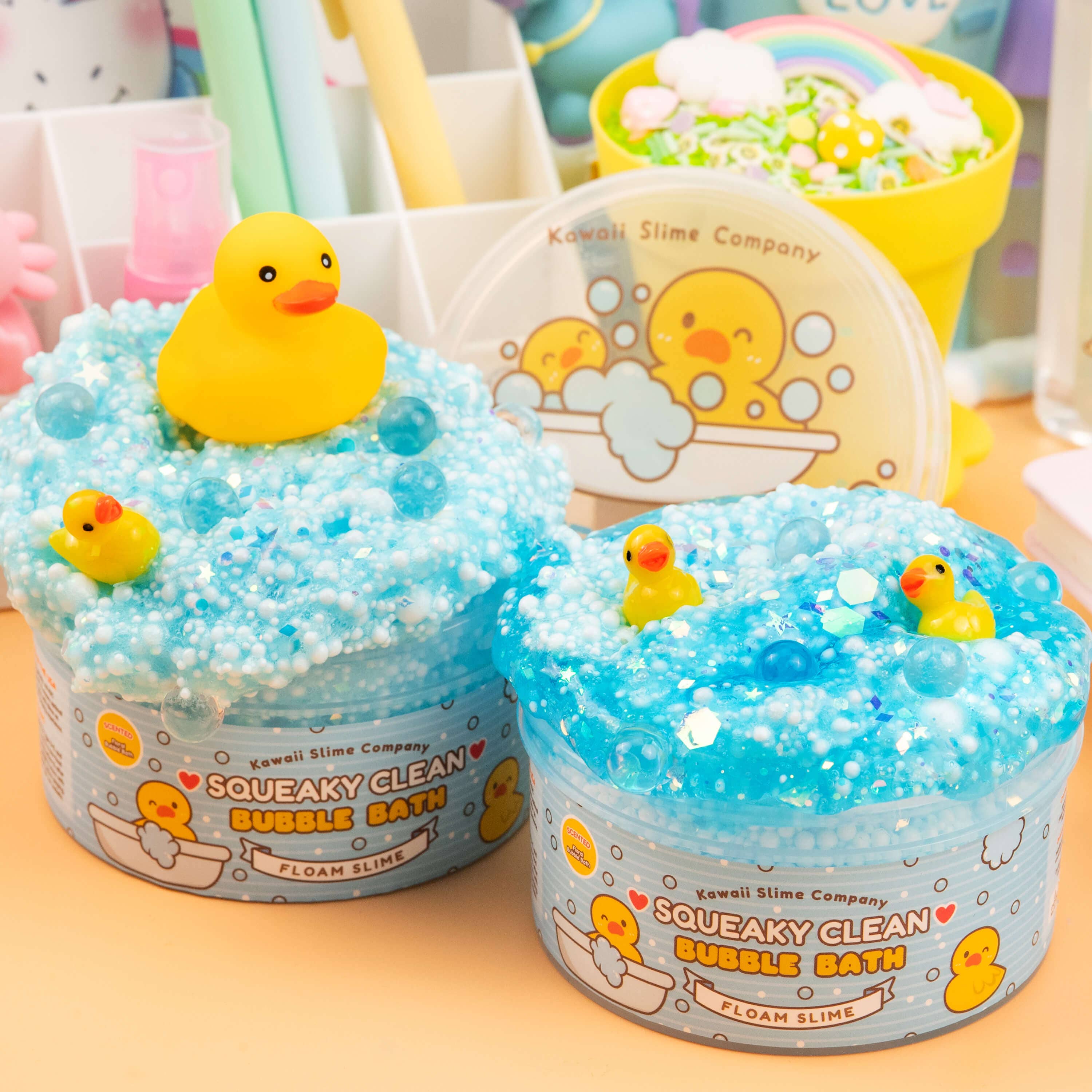 Squeaky Clean Bubble Bath Floam Signature Dome Slime