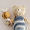 Teether Crochet Rattle Toy (Bee)