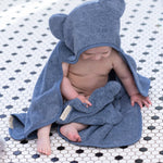Hooded Towel + Wash Mitt Set (Rain)