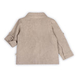 Positano Linen Baby Shirt & Corduroy Pants (Natural/Brown)