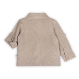 Positano Linen Baby Shirt & Corduroy Pants (Natural/Brown)
